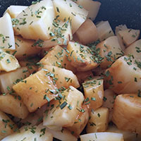 Cooked Parsnips