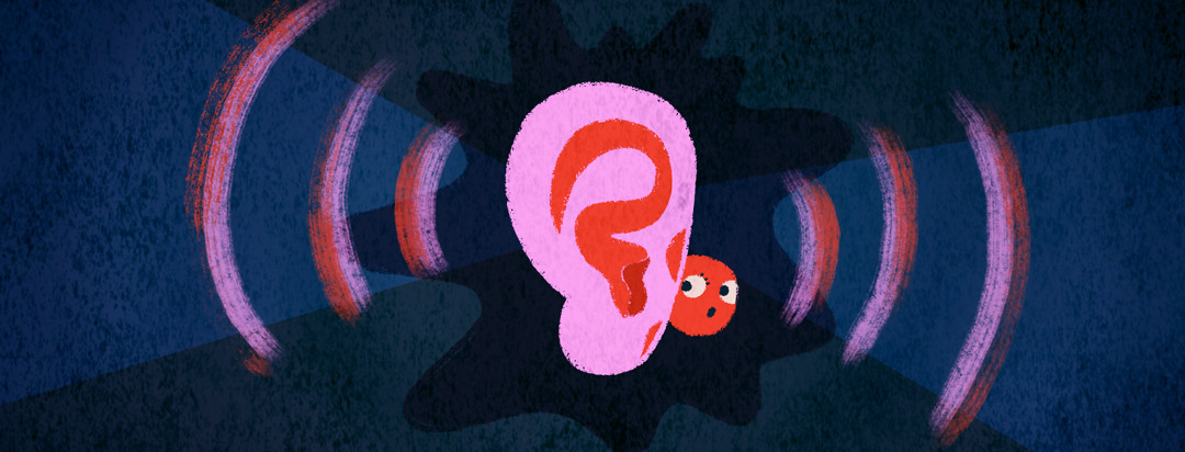 a cell is shown with a giant ear that is listening in on the rest of the body.